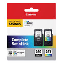 Canon 3725C006 (CL-261/PG-260) Ink, Black/Color