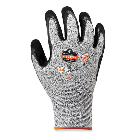 ergodyne ProFlex 7031 ANSI A3 Nitrile-Coated CR Gloves, Gray, Small, Pair (17982)