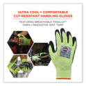 ergodyne ProFlex 7041 ANSI A4 Nitrile-Coated CR Gloves, Lime, Small, Pair (17812)