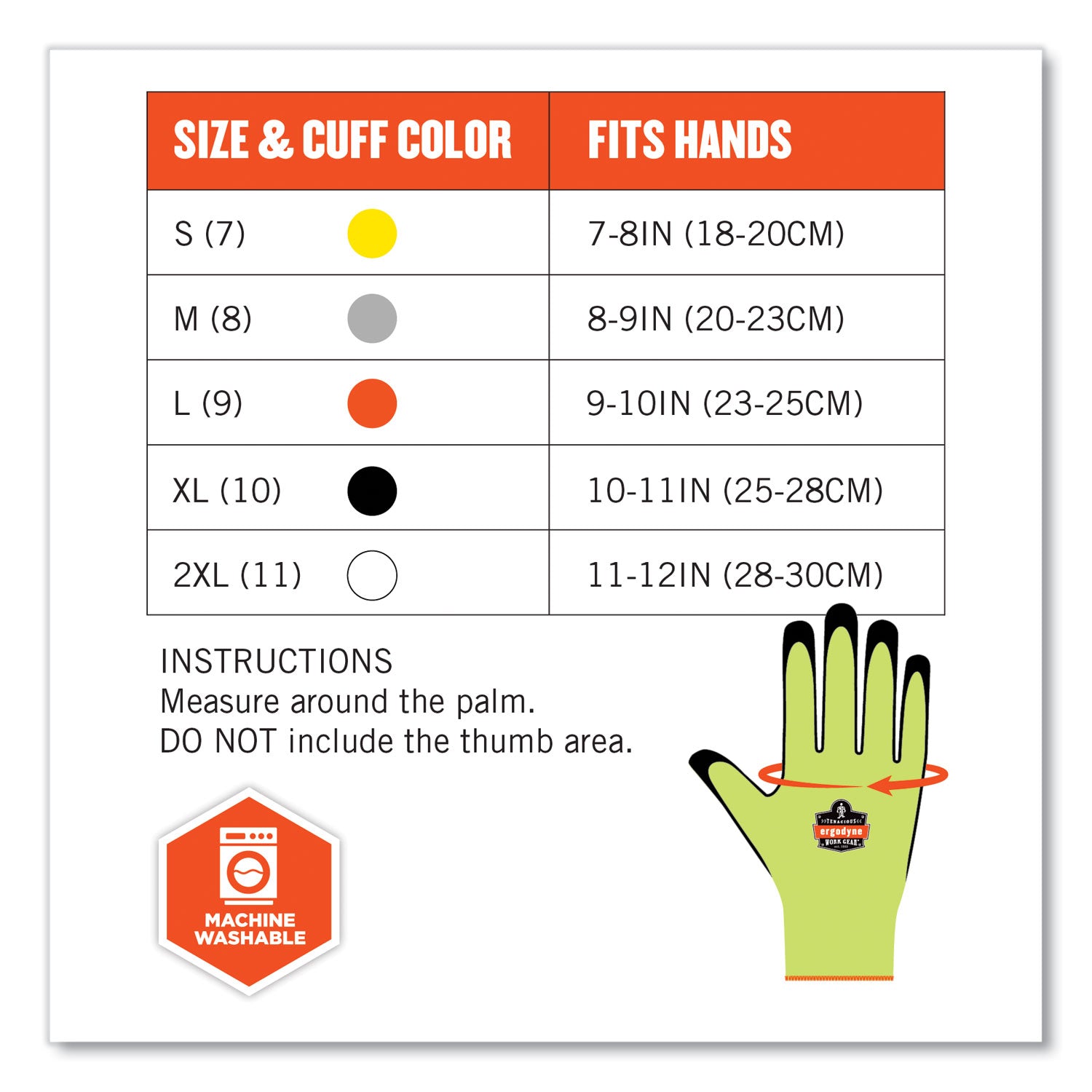 ergodyne ProFlex 7022 ANSI A2 Coated CR Gloves DSX, Lime, 2X-Large, Pair (17976)