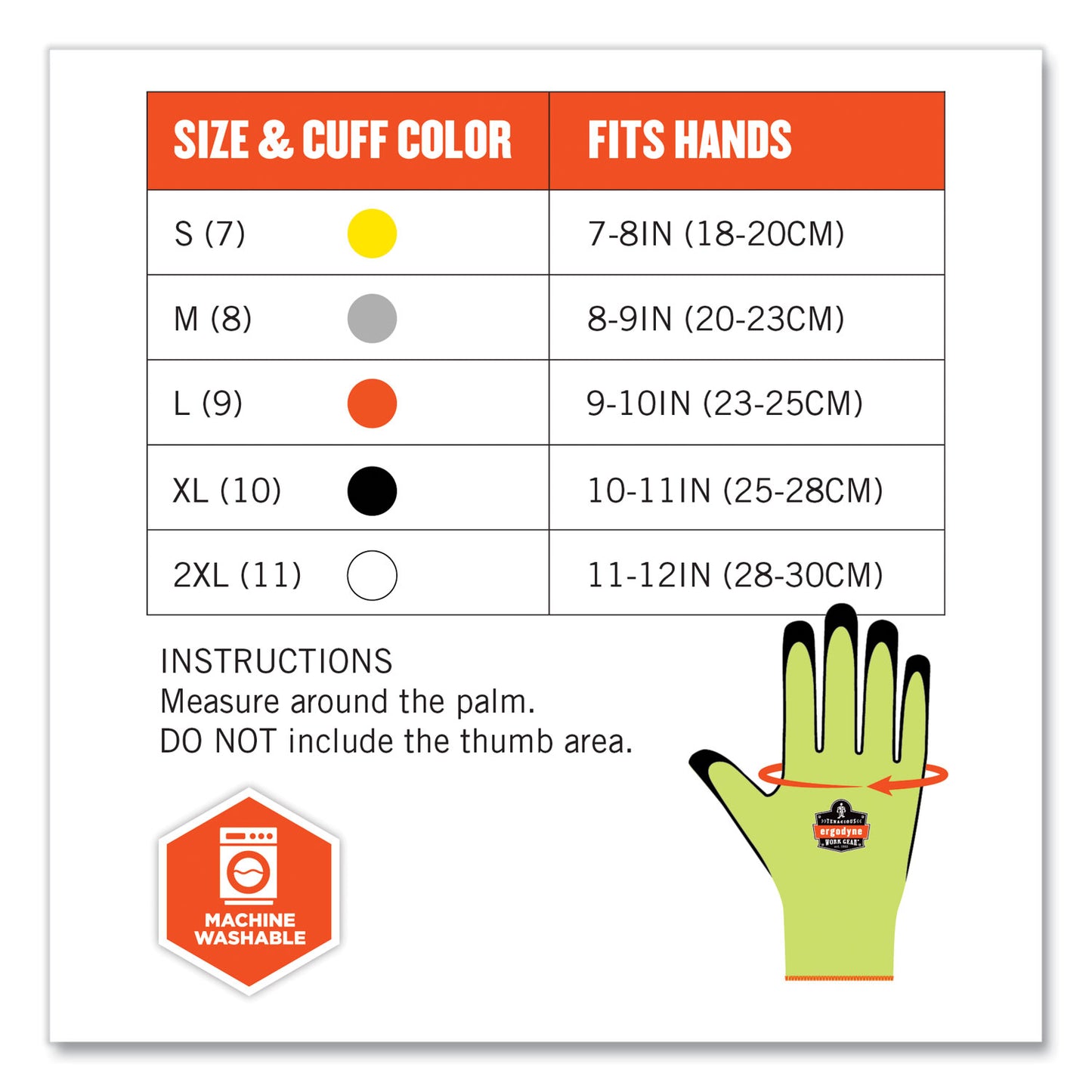 ergodyne ProFlex 7022 ANSI A2 Coated CR Gloves DSX, Lime, Large, Pair (17974)