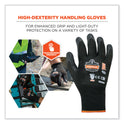 ergodyne ProFlex 7001-CASE Nitrile Coated Gloves, Black, X-Large, 144 Pairs/Carton (17855)