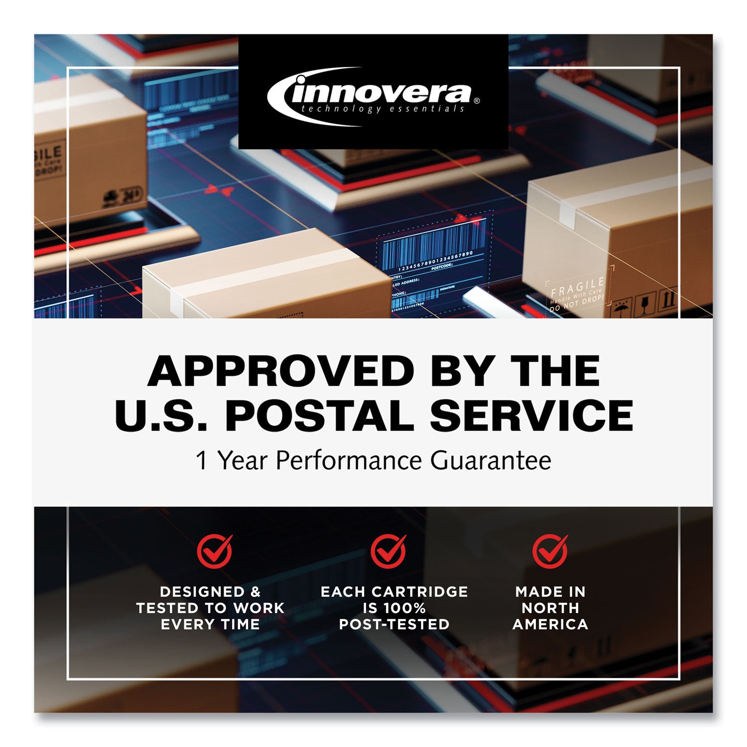 Innovera Remanufactured Black High-Yield Toner, Replacement for TN227BK, 3,000 Page-Yield