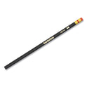 Paper Mate Mirado Black Warrior Pencil, HB (#2), Black Lead, Black Matte Barrel, Dozen (2254)