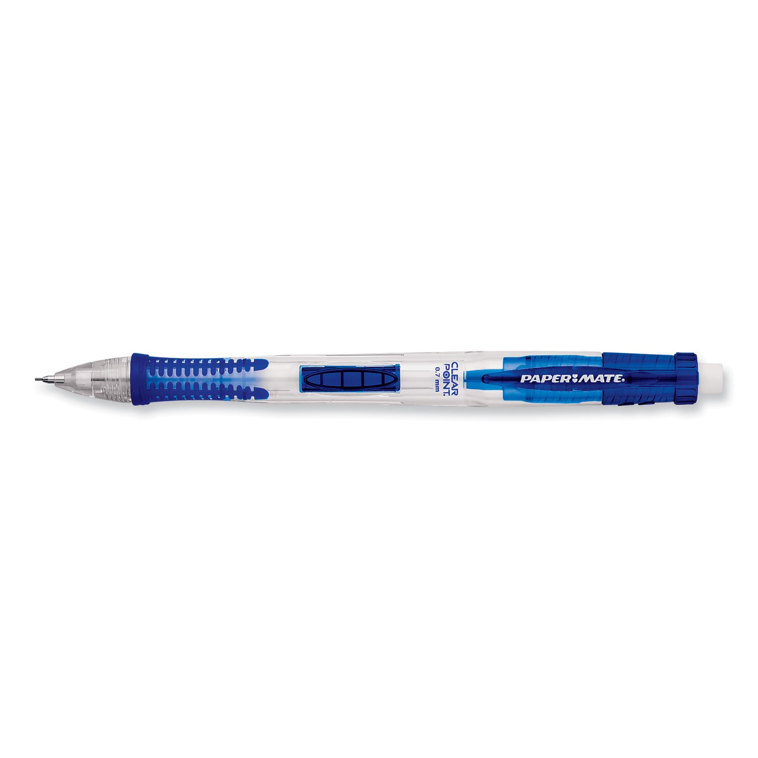 Paper Mate Clear Point Mechanical Pencil, 0.7 mm, HB (#2), Black Lead, Blue Barrel (56043)