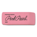 Paper Mate Pink Pearl Eraser, For Pencil Marks, Rectangular Block, Medium, Pink, 3/Pack (70502)