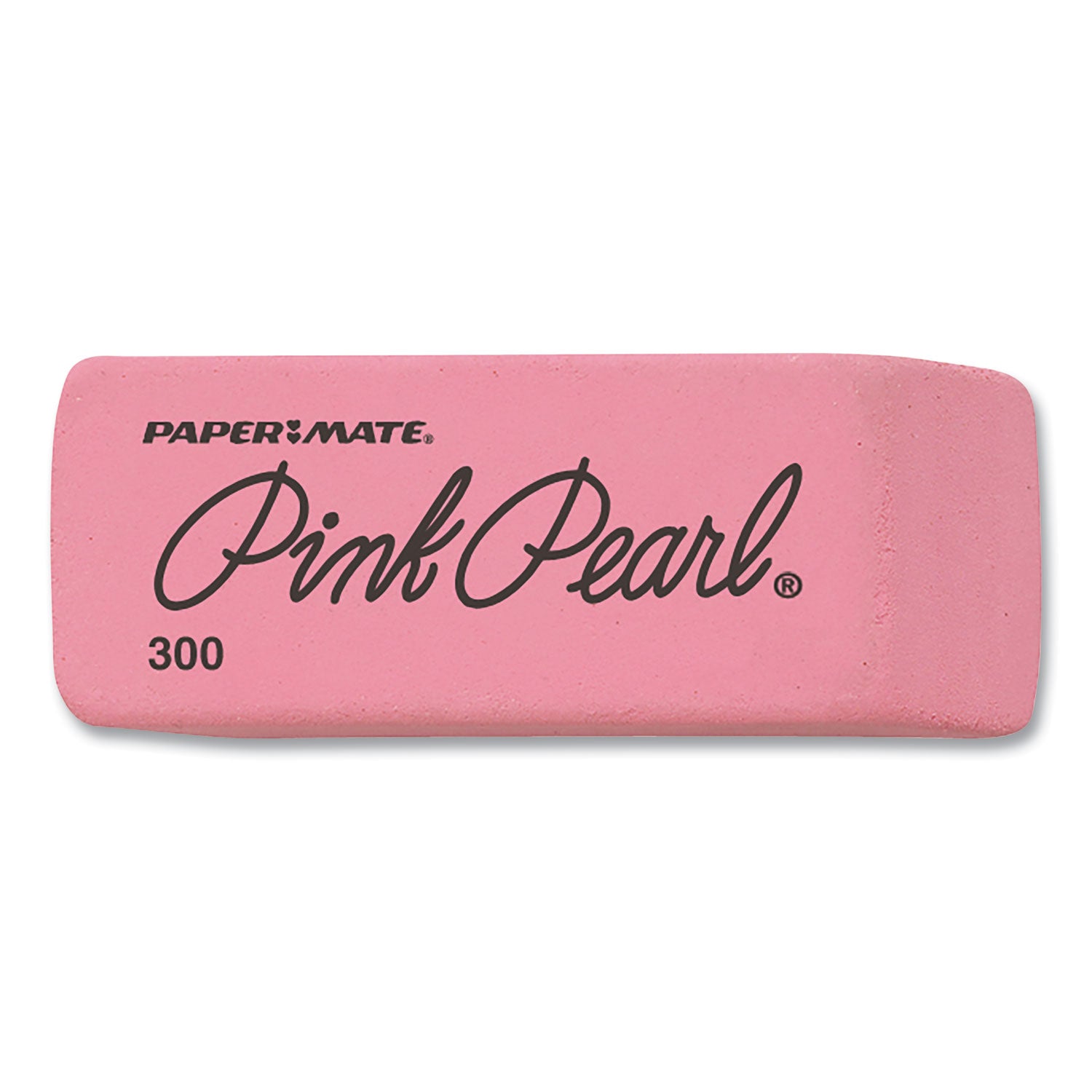 Paper Mate Pink Pearl Eraser, For Pencil Marks, Rectangular Block, Medium, Pink, 3/Pack (70502)