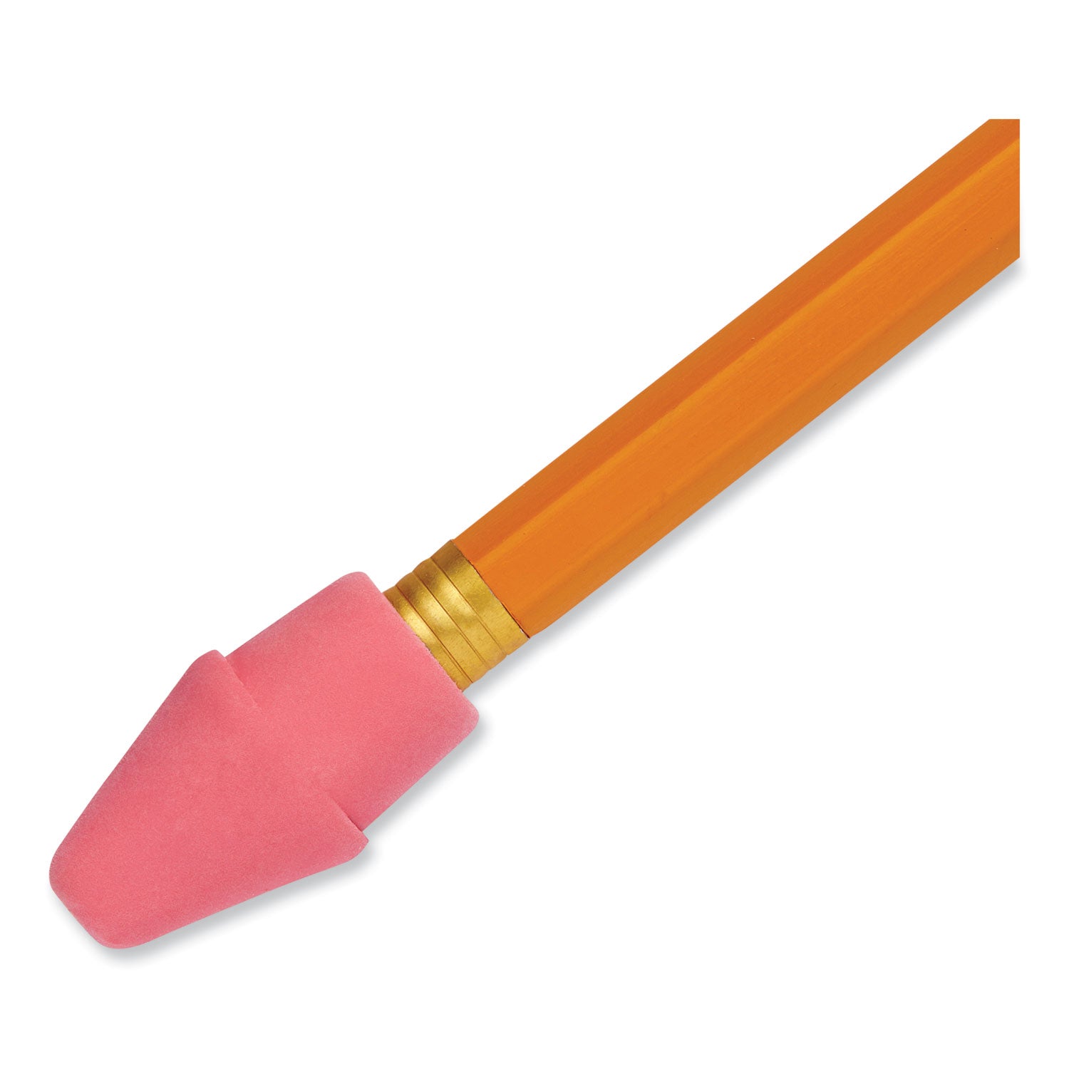 Paper Mate Arrowhead Eraser Caps, For Pencil Marks, Pink, 144/Box (73015)