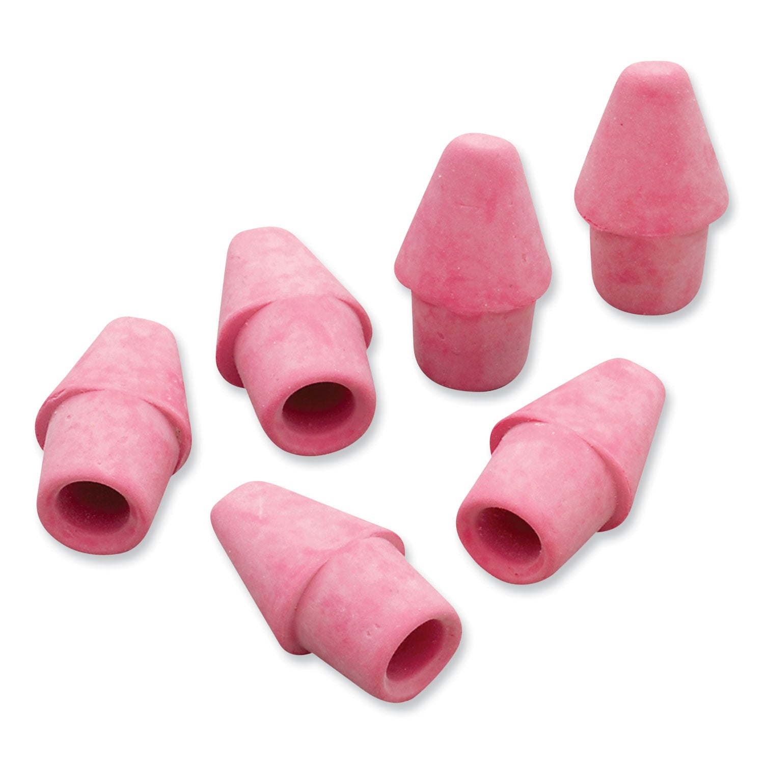 Paper Mate Arrowhead Eraser Caps, For Pencil Marks, Pink, 144/Box (73015)