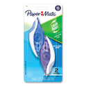 Paper Mate DryLine Grip Correction Tape, Blue/Purple Applicators, 0.2" x 335",  2/Pack (87813)