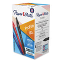 Paper Mate Profile Gel Pen, Retractable, Medium 0.7 mm, Assorted Ink and Barrel Colors, 36/Pack (2095446)