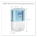 PURELL ES8 Soap Touch-Free Dispenser, 1,200 mL, 5.25 x 8.8 x 12.13, White (773001)