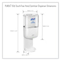 PURELL ES6 Touch Free Hand Sanitizer Dispenser, 1,200 mL, 5.25 x 8.56 x 12.13, White (642001)