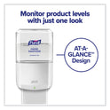 PURELL ES6 Touch Free Hand Sanitizer Dispenser, 1,200 mL, 5.25 x 8.56 x 12.13, White (642001)