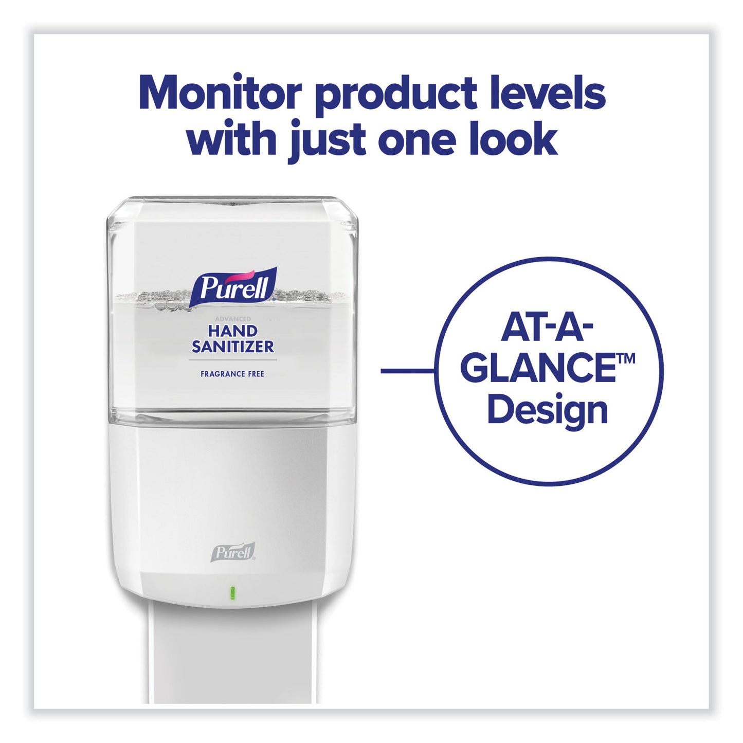 PURELL ES6 Touch Free Hand Sanitizer Dispenser, 1,200 mL, 5.25 x 8.56 x 12.13, White (642001)