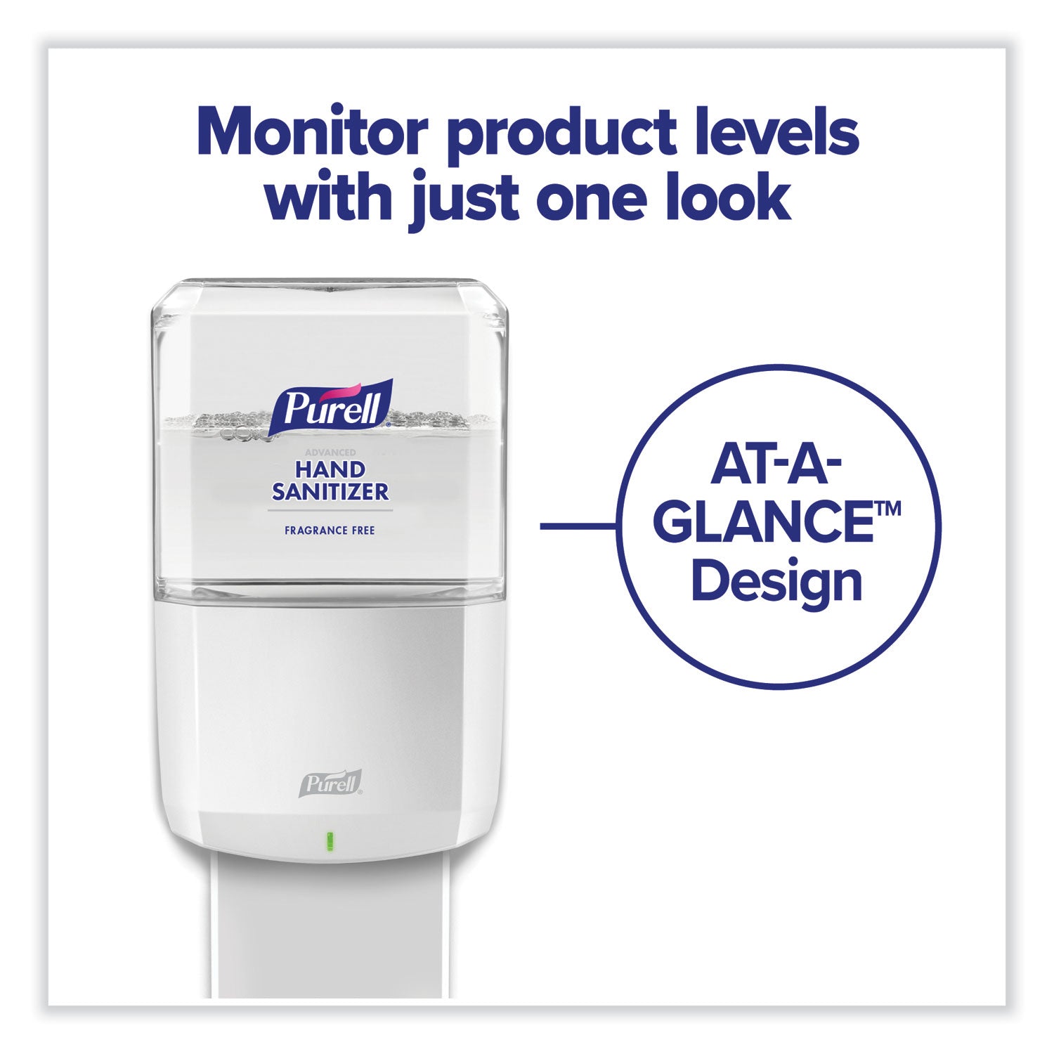 PURELL ES6 Touch Free Hand Sanitizer Dispenser, 1,200 mL, 5.25 x 8.56 x 12.13, White (642001)