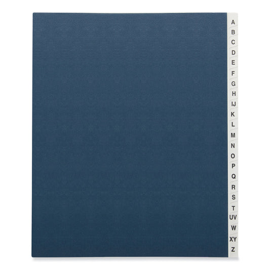 Universal Expanding Desk File, 20 Dividers, Alpha Index, Letter Size, Blue Cover (30540)