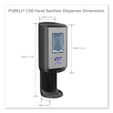 PURELL CS6 Hand Sanitizer Dispenser, 1,200 mL, 5.79 x 3.93 x 15.64, Graphite (652401)