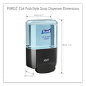 PURELL ES4 Soap Push-Style Dispenser, 1,200 mL, 4.88 x 8.8 x 11.38, Graphite (503401)