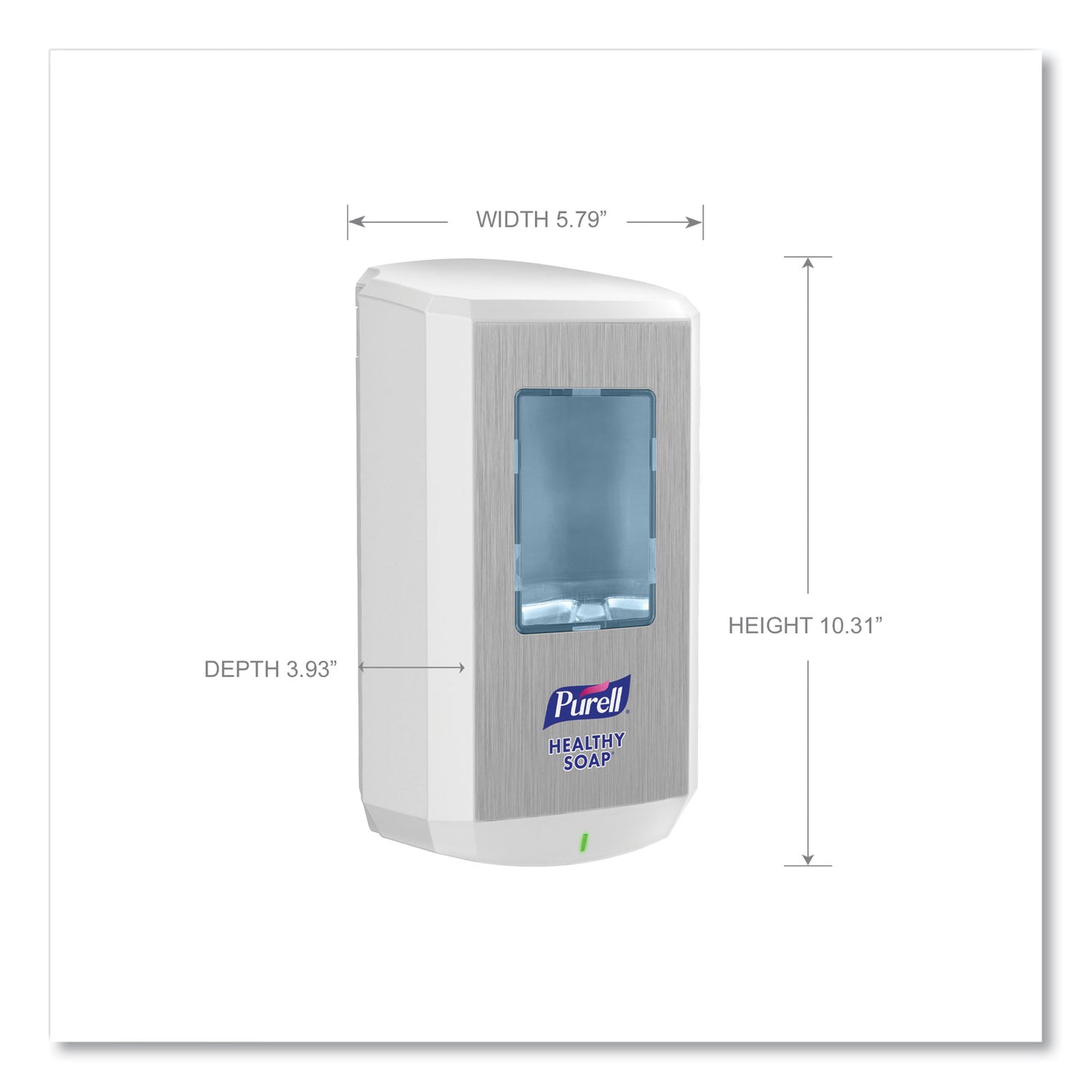 PURELL CS6 Soap Touch-Free Dispenser, 1,200 mL, 4.88 x 8.8 x 11.38, White (653001)