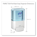 PURELL ES4 Soap Push-Style Dispenser, 1,200 mL, 4.88 x 8.8 x 11.38, White (503001)