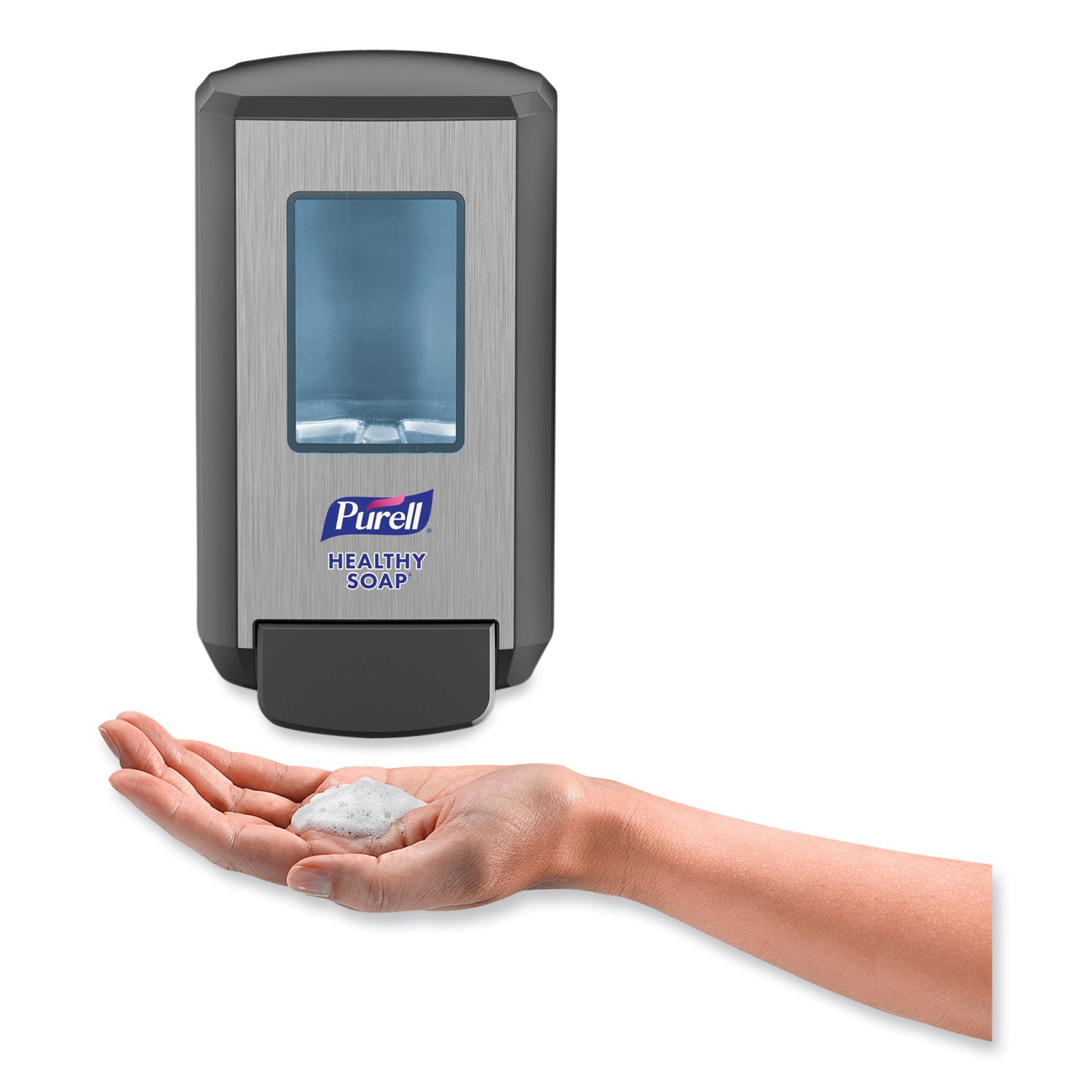 PURELL CS4 Soap Push-Style Dispenser, 1,250 mL, 4.88 x 8.8 x 11.38, Graphite (513401)