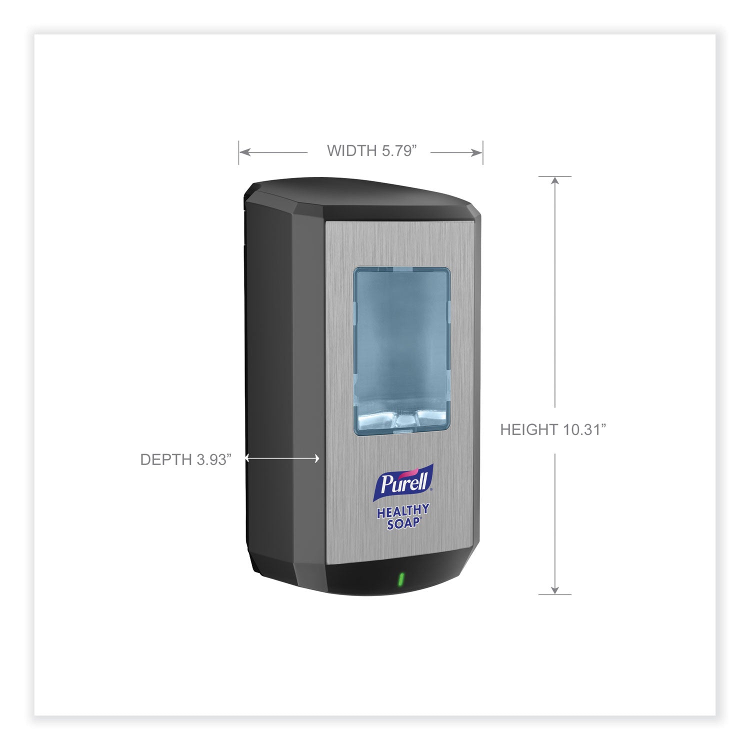 PURELL CS6 Soap Touch-Free Dispenser, 1,200 mL, 4.88 x 8.8 x 11.38, Graphite (653401)