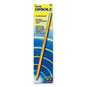 Dixon Oriole Presharpened Pencils, HB (#2), Black Lead, Yellow Barrel, Dozen (12886)