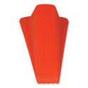 Master Caster Giant Foot Doorstop, No-Slip Rubber Wedge, 3.5w x 6.75d x 2h, Safety Orange (00965)