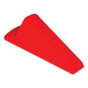 Master Caster Giant Foot Doorstop, No-Slip Rubber Wedge, 3.5w x 6.75d x 2h, Safety Orange (00965)