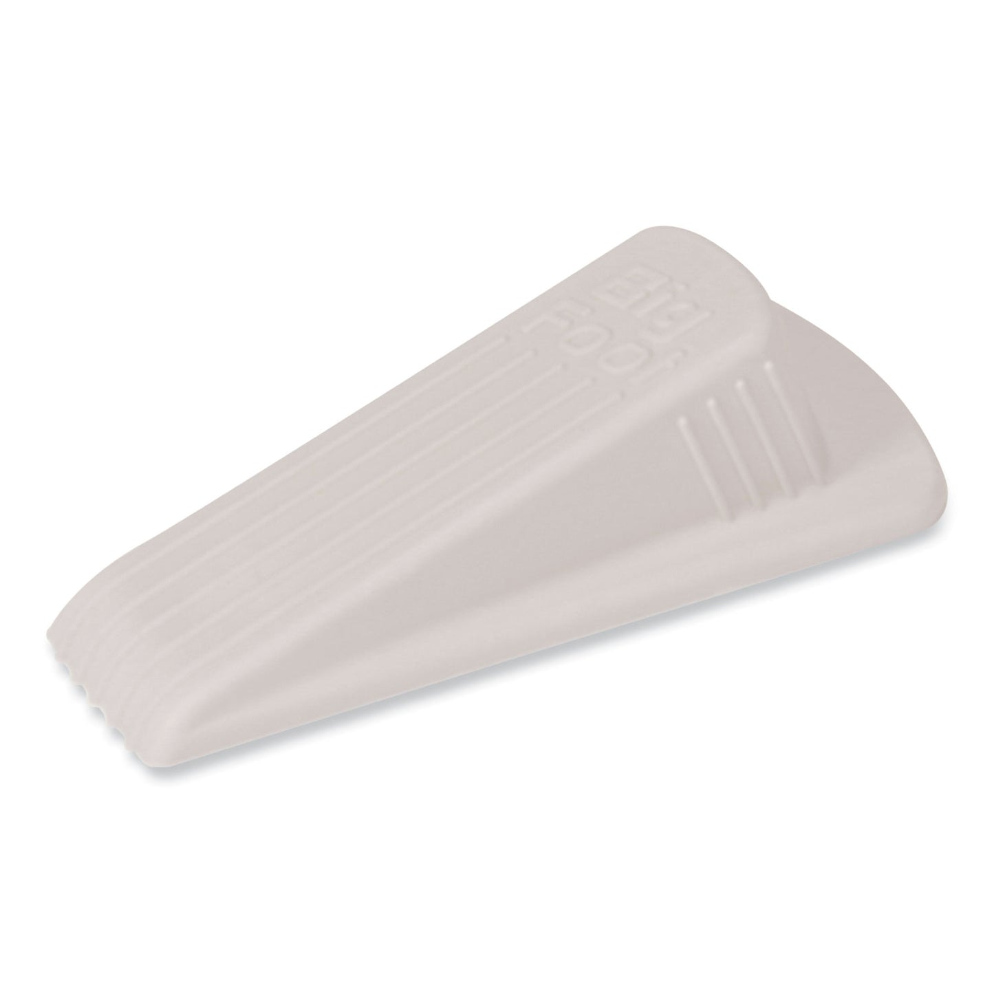Master Caster Big Foot Doorstop, No Slip Rubber Wedge, 2.25w x 4.75d x 1.25h, Beige, 2/Pack (00975)