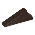 Master Caster Giant Foot Doorstop, No-Slip Rubber Wedge, 3.5w x 6.75d x 2h, Brown (00964)