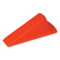 Master Caster Giant Foot Doorstop, No-Slip Rubber Wedge, 3.5w x 6.75d x 2h, Safety Orange (00965)