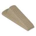 Master Caster Big Foot Doorstop, No Slip Rubber Wedge, 2.25w x 4.75d x 1.25h, Beige (00900)