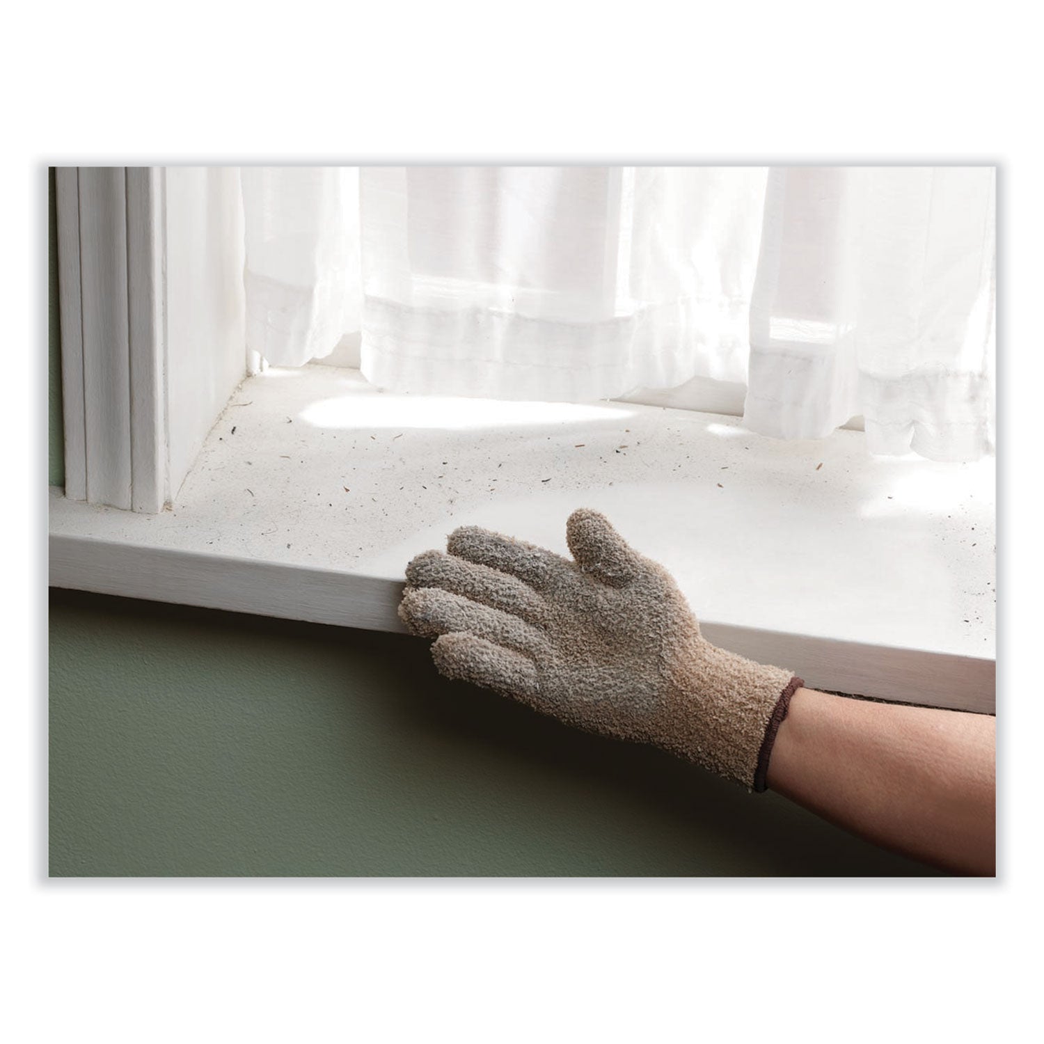 Master Caster CleanGreen Microfiber Dusting Gloves, 5" x 10, Pair (18040)