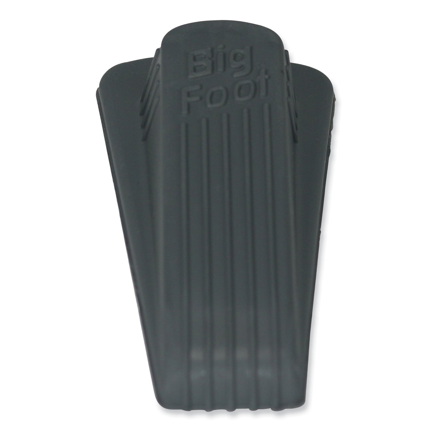 Master Caster Big Foot Doorstop, No Slip Rubber Wedge, 2.25w x 4.75d x 1.25h, Gray, 2/Pack (00972)