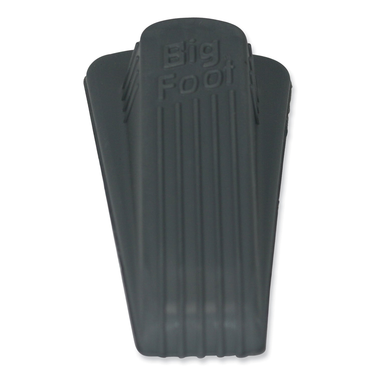 Master Caster Big Foot Doorstop, No Slip Rubber Wedge, 2.25w x 4.75d x 1.25h, Gray, 2/Pack (00972)