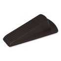 Master Caster Big Foot Doorstop, No Slip Rubber Wedge, 2.25w x 4.75d x 1.25h, Brown, 2/Pack (00971)