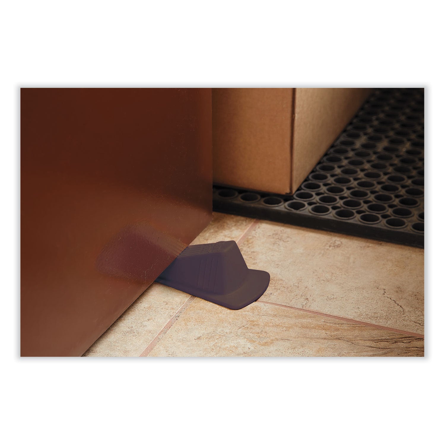 Master Caster Giant Foot Doorstop, TPR, 3.5w x 6.75d x 2h, Brown, 12/Box (00987)