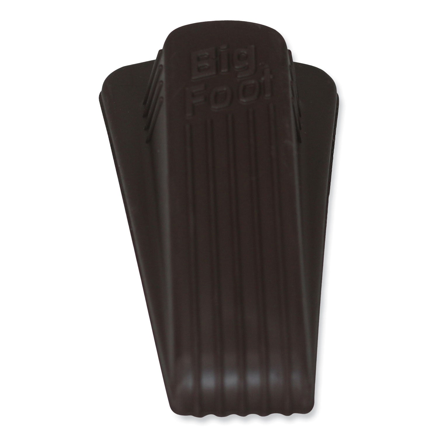 Master Caster Big Foot Doorstop, No Slip Rubber Wedge, 2.25w x 4.75d x 1.25h, Brown (00920)