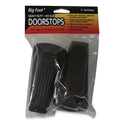 Master Caster Big Foot Doorstop, No Slip Rubber Wedge, 2.25w x 4.75d x 1.25h, Brown, 2/Pack (00971)