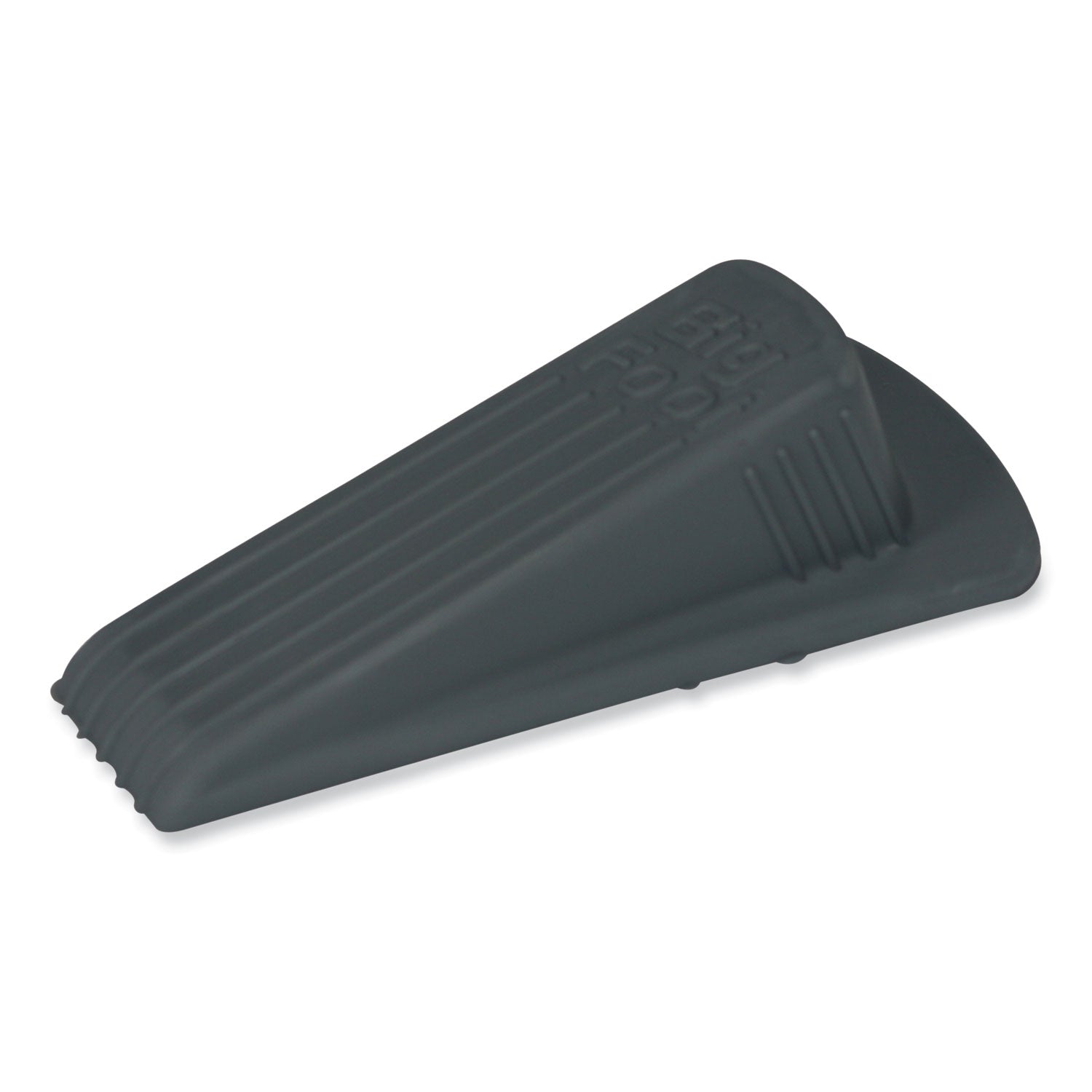 Master Caster Big Foot Doorstop, No Slip Rubber Wedge, 2.25w x 4.75d x 1.25h, Gray (00941)