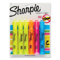 Sharpie Tank Style Highlighters, Assorted Ink Colors, Chisel Tip, Assorted Barrel Colors, 6/Set (25876PP)