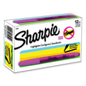 Sharpie Pocket Style Highlighters, Fluorescent Pink Ink, Chisel Tip, Pink Barrel, Dozen (27009)