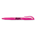 Sharpie Pocket Style Highlighters, Fluorescent Pink Ink, Chisel Tip, Pink Barrel, Dozen (27009)