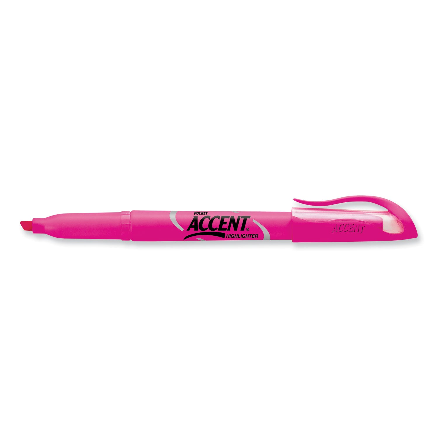 Sharpie Pocket Style Highlighters, Fluorescent Pink Ink, Chisel Tip, Pink Barrel, Dozen (27009)