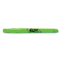 Sharpie Pocket Style Highlighters, Fluorescent Green Ink, Chisel Tip, Green Barrel, Dozen (27026)
