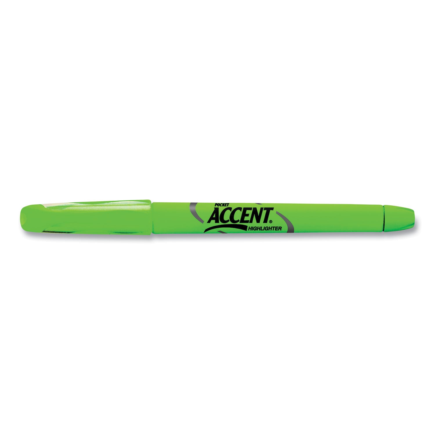Sharpie Pocket Style Highlighters, Fluorescent Green Ink, Chisel Tip, Green Barrel, Dozen (27026)