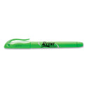 Sharpie Pocket Style Highlighters, Fluorescent Green Ink, Chisel Tip, Green Barrel, Dozen (27026)