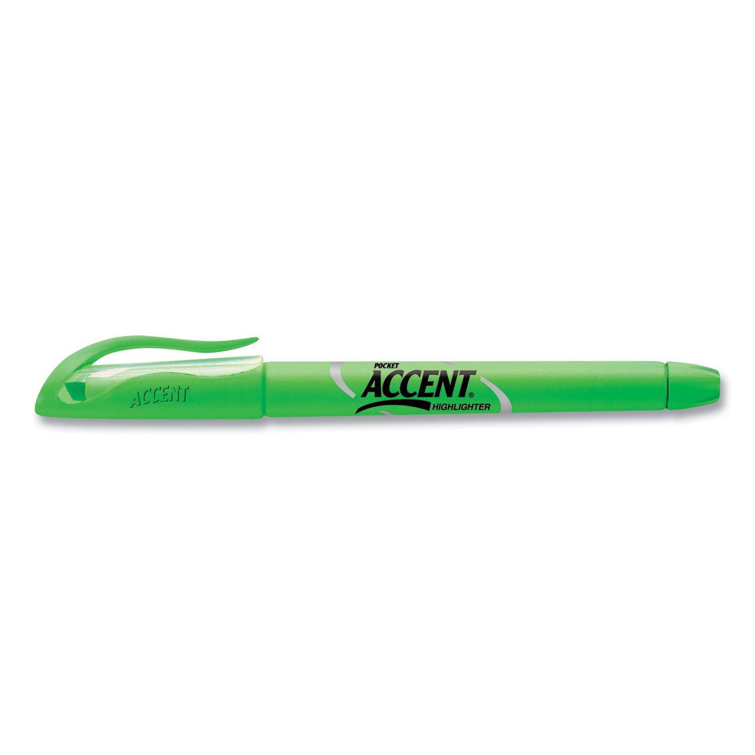 Sharpie Pocket Style Highlighters, Fluorescent Green Ink, Chisel Tip, Green Barrel, Dozen (27026)